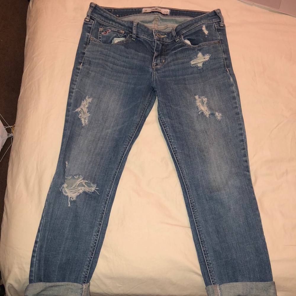 Hollister Blue ankle cut jeans